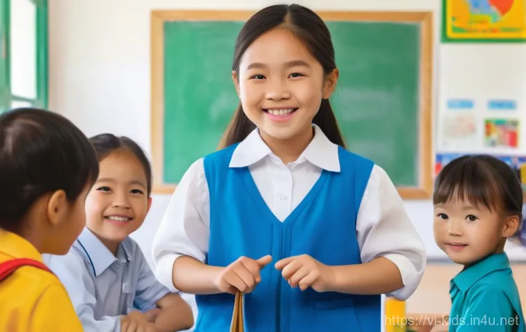 유아교육지도사로서 업무 효율성 높이는 법 - **Prompt: A Vietnamese kindergarten teacher, in her late 20s or early 30s, with a warm and organized...