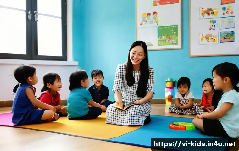 유아교육지도사 자격증 시험 일정 - **Prompt 1: A Joyful Kindergarten Classroom in Vietnam**
    "A heartwarming scene inside a bright, ...