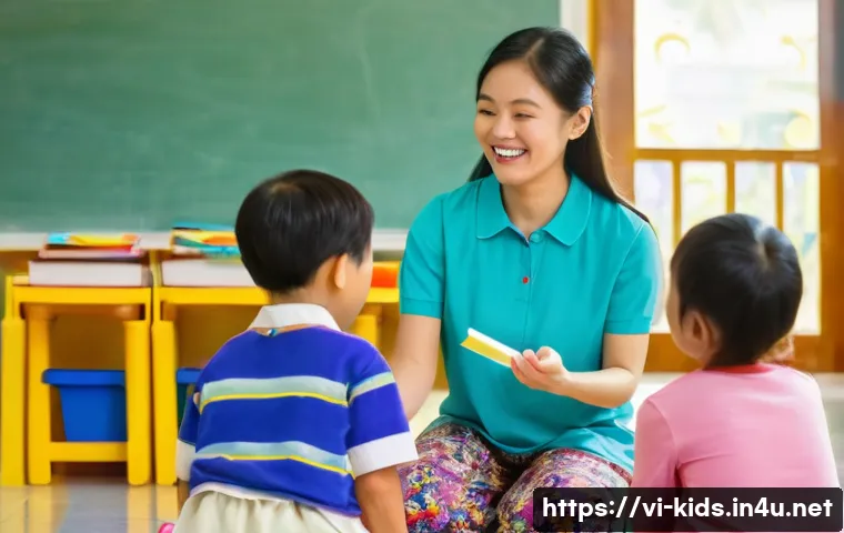 유아교육지도사 자격증 취득 후 이직 계획 - **Prompt 1: Joyful Interaction and Connection with Children**
    A bright and heartwarming image of...