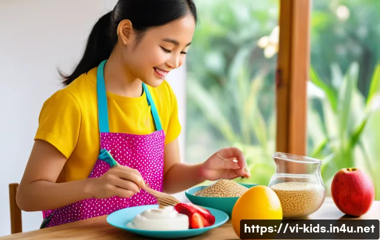 유아교육지도사로서 근무 중 건강 관리법 - A Vietnamese female preschool teacher in a bright, colorful classroom setting, wearing modest casual...